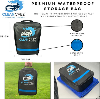 CleanCabz® Premium Car Washing Kit With Bag - 9-Piece Car Cleaning Kit