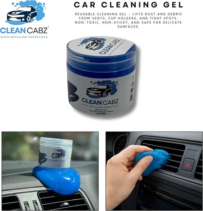 Clean Cabz® Premium Interior Cleaning Kit – 8 Piece Car Interior & Exterior Cleaning Set with Pet Hair Remover Tool - Car Cleaning Gel