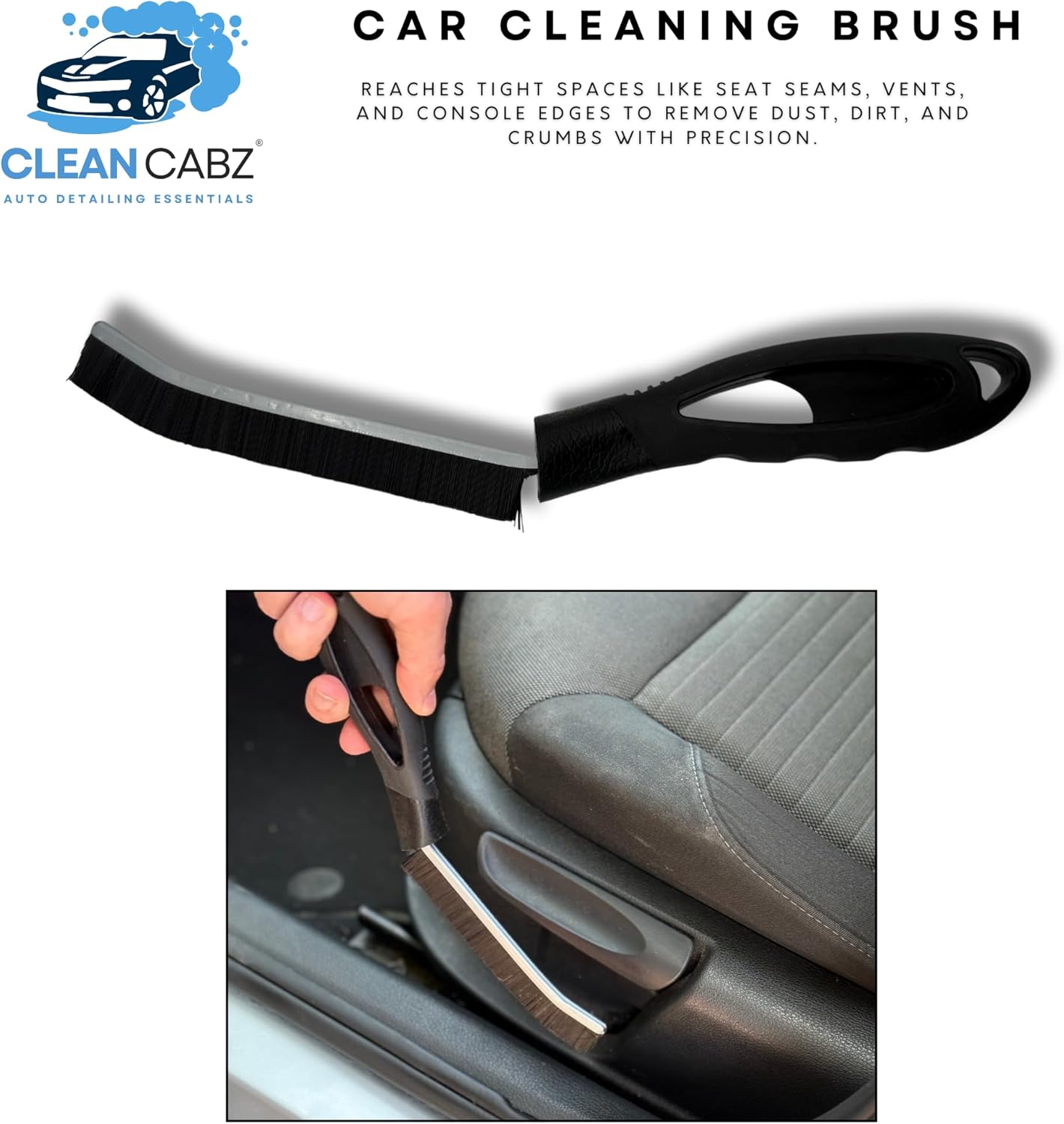 Clean Cabz® Premium Interior Cleaning Kit – 8 Piece Car Interior & Exterior Cleaning Set with Pet Hair Remover Tool - Car Cleaning Gel