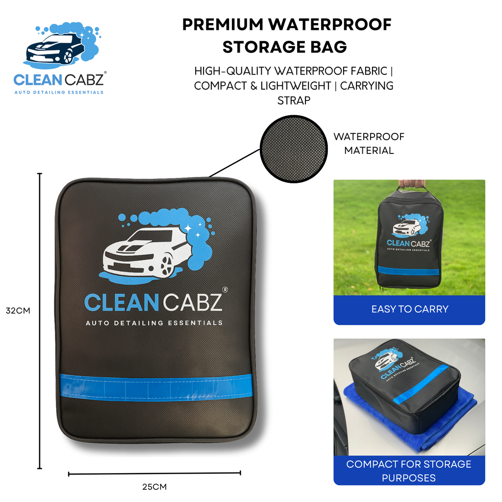 CleanCabz® Premium 9 Piece Car Cleaning Kit - *FREE Storage Bag*