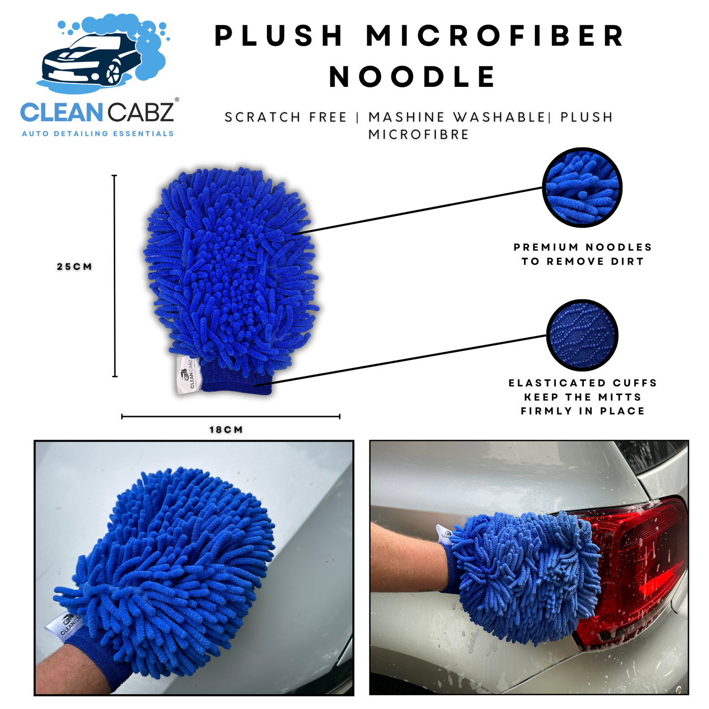 CleanCabz® Premium Car Washing Kit With Bag - 9-Piece Car Cleaning Kit *FREE Storage Bag*